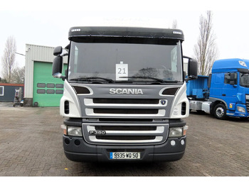 شاحنة ذات ستائر جانبية Scania P380 RETARDER, Rear camera, "as NEW state". France truck: صورة 2