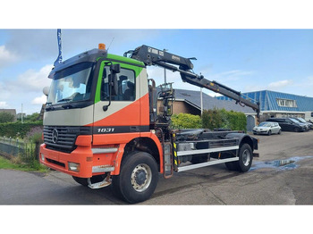 شاحنة كرين Mercedes-Benz Actros 1831 1931 4X4 Crane Container system: صورة 2