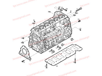 المحرك و قطع الغيار - شاحنة FPT IVECO CASE FPT IVECO CASE Cursor9Bus F2CFE612D*J231/F2CFE612A*J098 5802748674 STIFFENING PLATE 504321958 5801398263: صورة 2