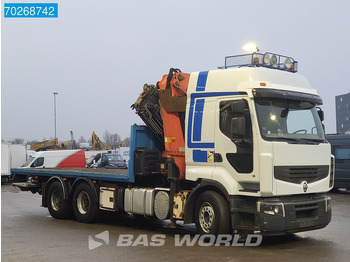 شاحنات مسطحة, شاحنة كرين Renault Premium 450 6X4 Palfinger PK54000 E Kran Crane Retarder Steelsuspension Euro 5: صورة 4