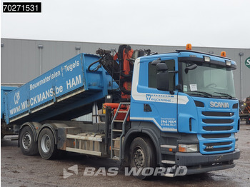 شاحنات مسطحة, شاحنة كرين Scania R440 6X2 Palfinger PK16001 Crane Kran Lift+Lenkachse Euro 5: صورة 4