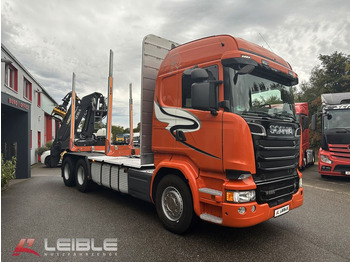 شاحنة قطع الأشجار, شاحنة كرين Scania R 580LB6x4HNB*Kurzholz*Kesla Kran*EXTE Rungen*: صورة 3