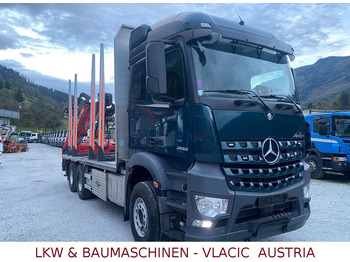 شاحنة قطع الأشجار, شاحنة كرين Mercedes-Benz Arocs 2658 Holztrans 6x4 MIT KRAN PENZ 12Z: صورة 2