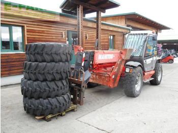 آلة رفع ونقل تلسكوبية Manitou mt1440sl turbo 14m 4t ( neue reifen + neuer sitz: صورة 2