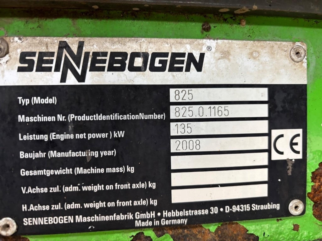 آلة التعامل مع النفايات Sennebogen 825 -- 825M -- 13kva Generator: صورة 31