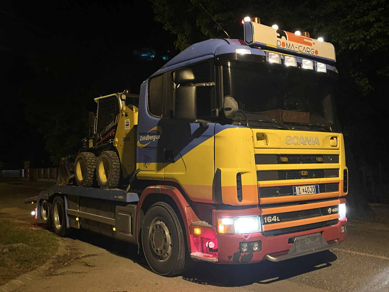 شاحنة نقل سيارات شاحنة لنقل المعدات الثقيلة SCANIA 164 480 V8 GS MEPPEL: صورة 17