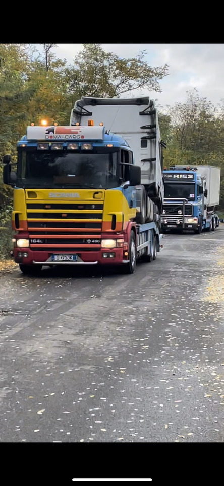 شاحنة نقل سيارات شاحنة لنقل المعدات الثقيلة SCANIA 164 480 V8 GS MEPPEL: صورة 18