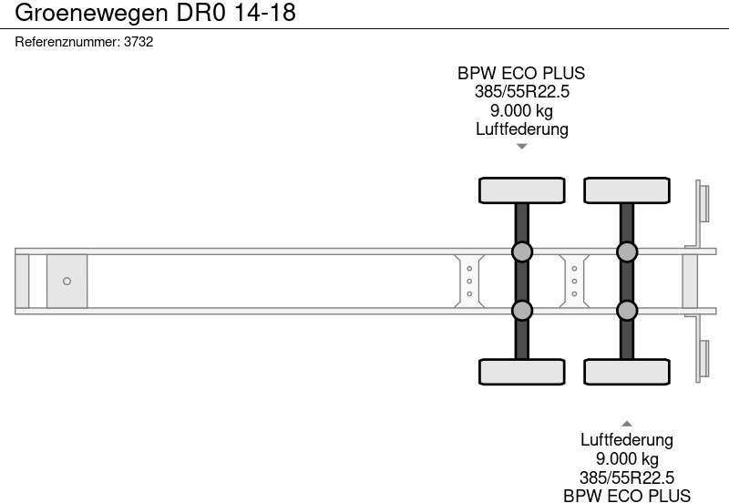 نصف مقطورة بصندوق مغلق Groenewegen DR0 14-18: صورة 11