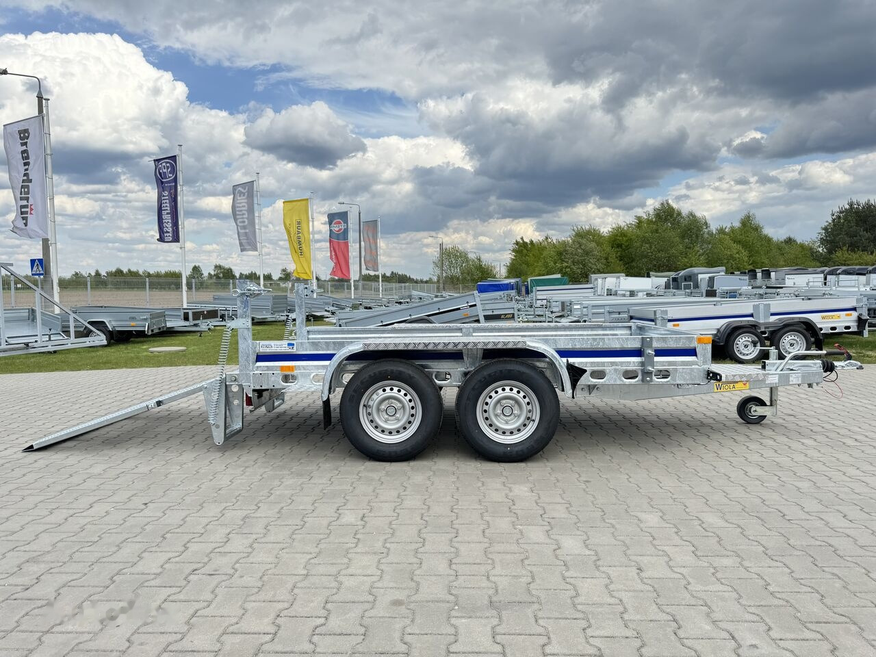 مقطورة لنقل المعدات للبيع  Wiola B2730 - DMC 2700kg / 292x142 cm / przyczepa pod koparkę: صورة 28