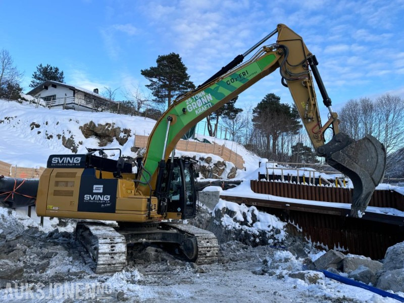 حفّار 2018 Cat 323FL Z-Line - Elektrisk gravemaskin med R8 Rototilt - Sentralsmøring - 3 skuffer - Makin 3D GPS Maskinstyring: صورة 6