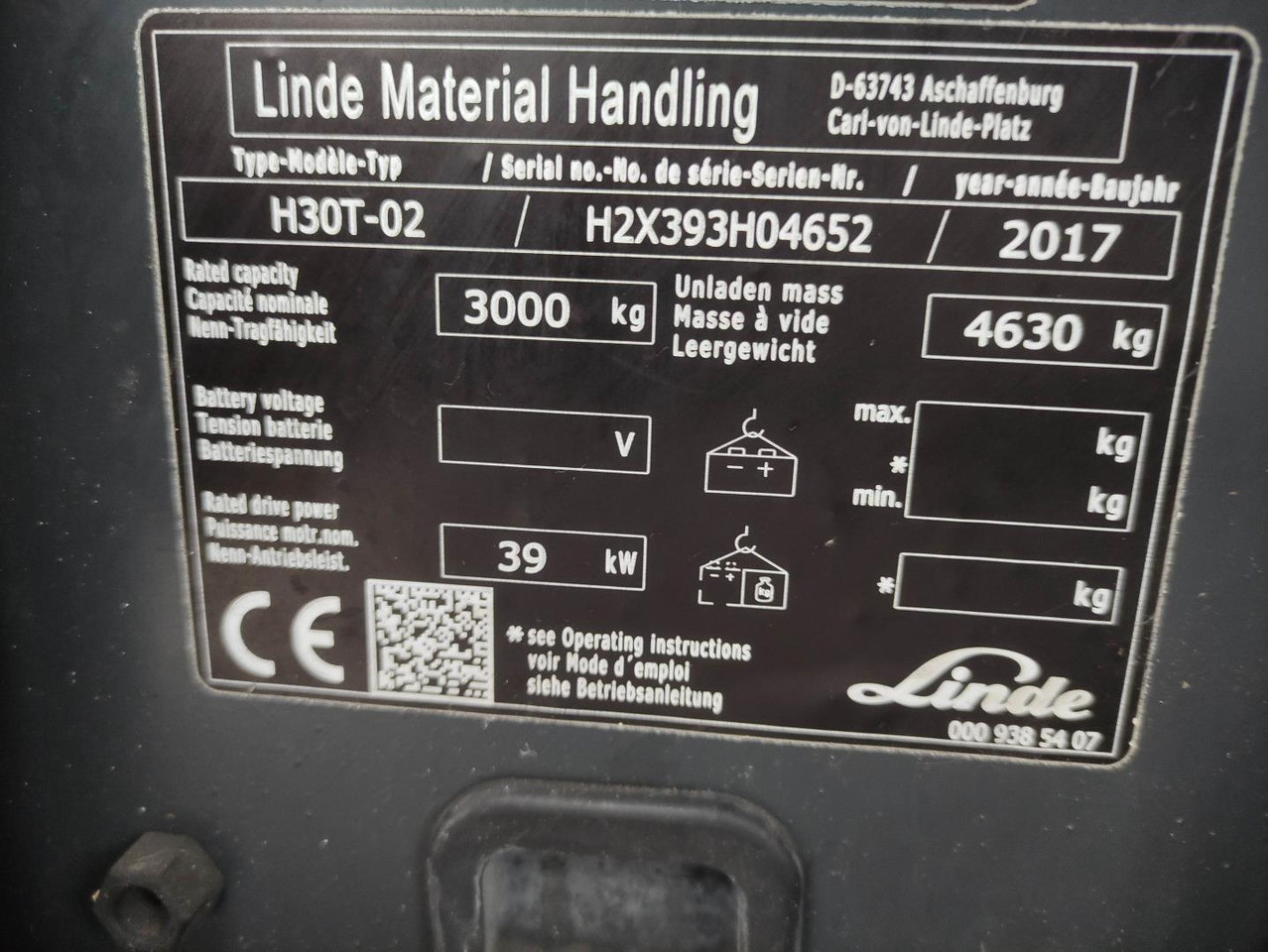 رافعة شوكية Linde H30T-02-393-EVO: صورة 6