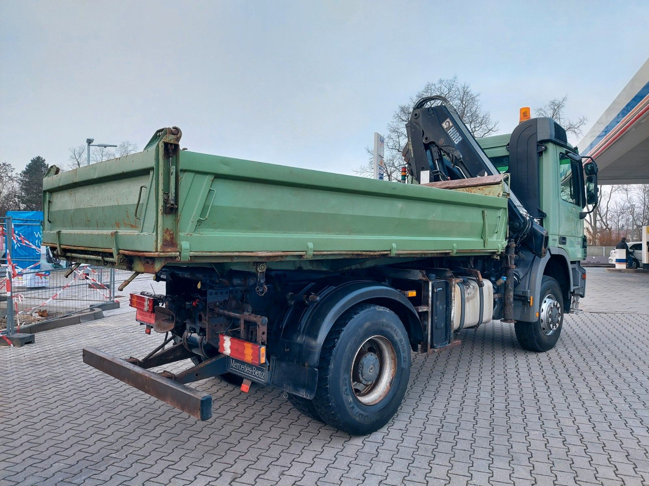 شاحنة قلاب, شاحنة كرين للبيع  Mercedes-Benz Actros 2/3 6-Zyl.1836 ALLRAD 4x4 Dreiseitk: Kran Mercedes-Benz Actros 2/3 6-Zyl.1836 ALLRAD 4x4 Dreiseitk. Kran: صورة 11