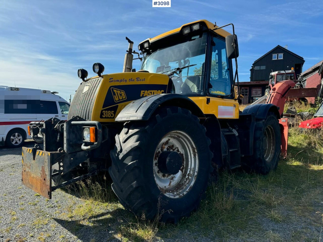 جرار 2001 JCB Fastrac 3185 4x4. The plow rigged and two sets of tires.: صورة 10