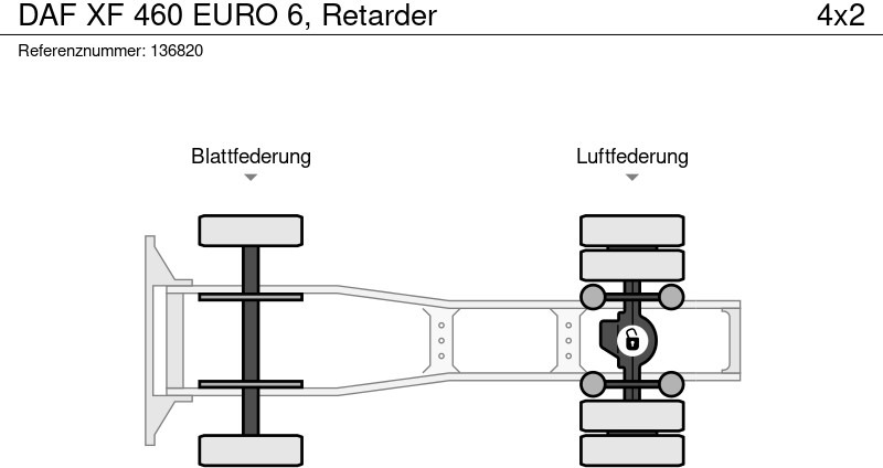 مقطورة السحب DAF XF 460 EURO 6, Retarder: صورة 13