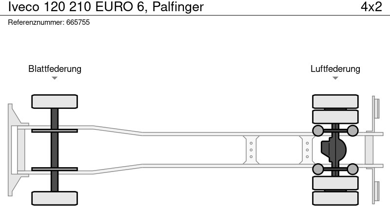 شاحنة صندوقية Iveco 120 210 EURO 6, Palfinger: صورة 16