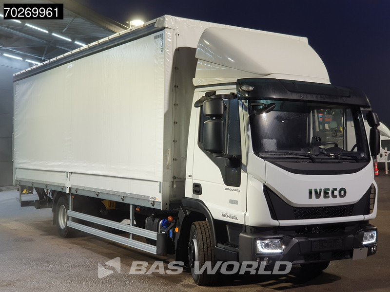 شاحنة ذات ستائر جانبية للبيع  Iveco Eurocargo 120LE220 4X2 12T Automatic Ladebordwand ACC Junge Euro 6: صورة 10