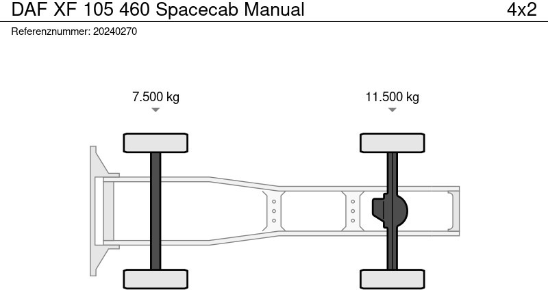 مقطورة السحب DAF XF 105 460 Spacecab Manual: صورة 10