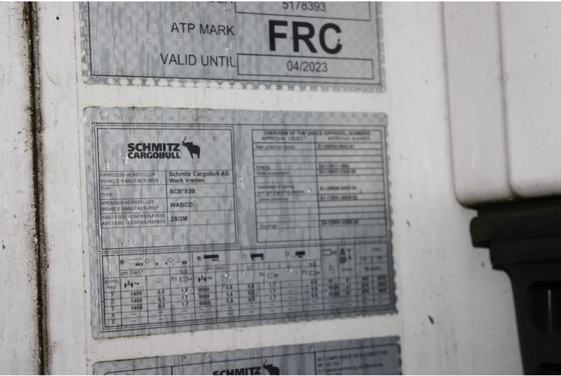 نصف مقطورة للتبريد Schmitz Cargobull + carrier vector 1350 + ATP + 264 height: صورة 11