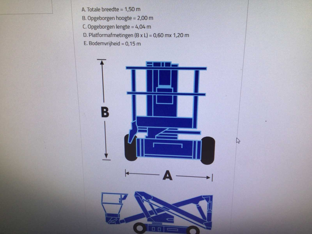 منصة جومحمولةية "Upright" AB38N: صورة 12